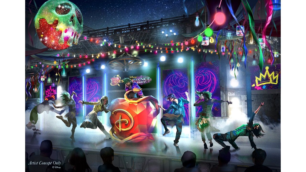 Concept Art and Details Revealed For Disney California’s DescenDANCE Party at Oogie Boogie Bash Halloween Party