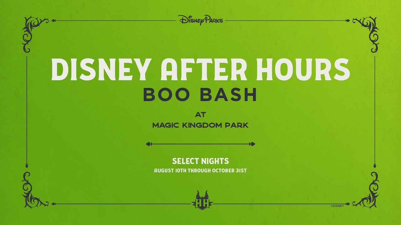 New Halloween-Themed ‘Disney After Hours BOO BASH’ Coming to Magic Kingdom Park this Fall