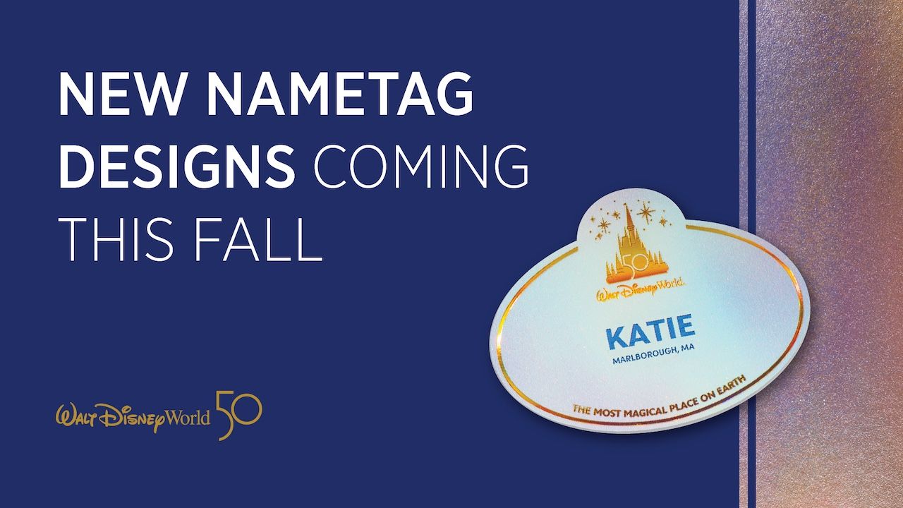 Walt Disney World Previews New 50th Anniversary Nametags