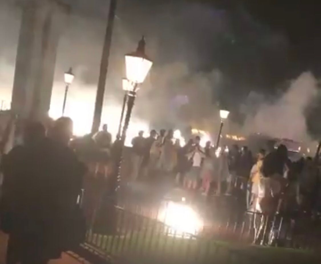 Epcot Firework  Misfired Near Crowd