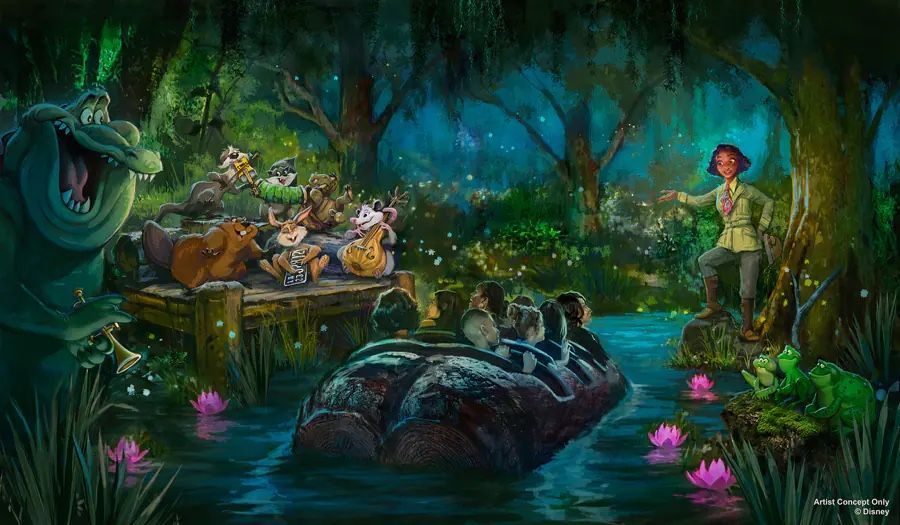 A New Scene and New Critters Are Introduced for Tiana’s Bayou Adventure
