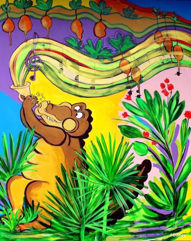 First Look at New Mural Coming to Tiana’s Bayou Adventure