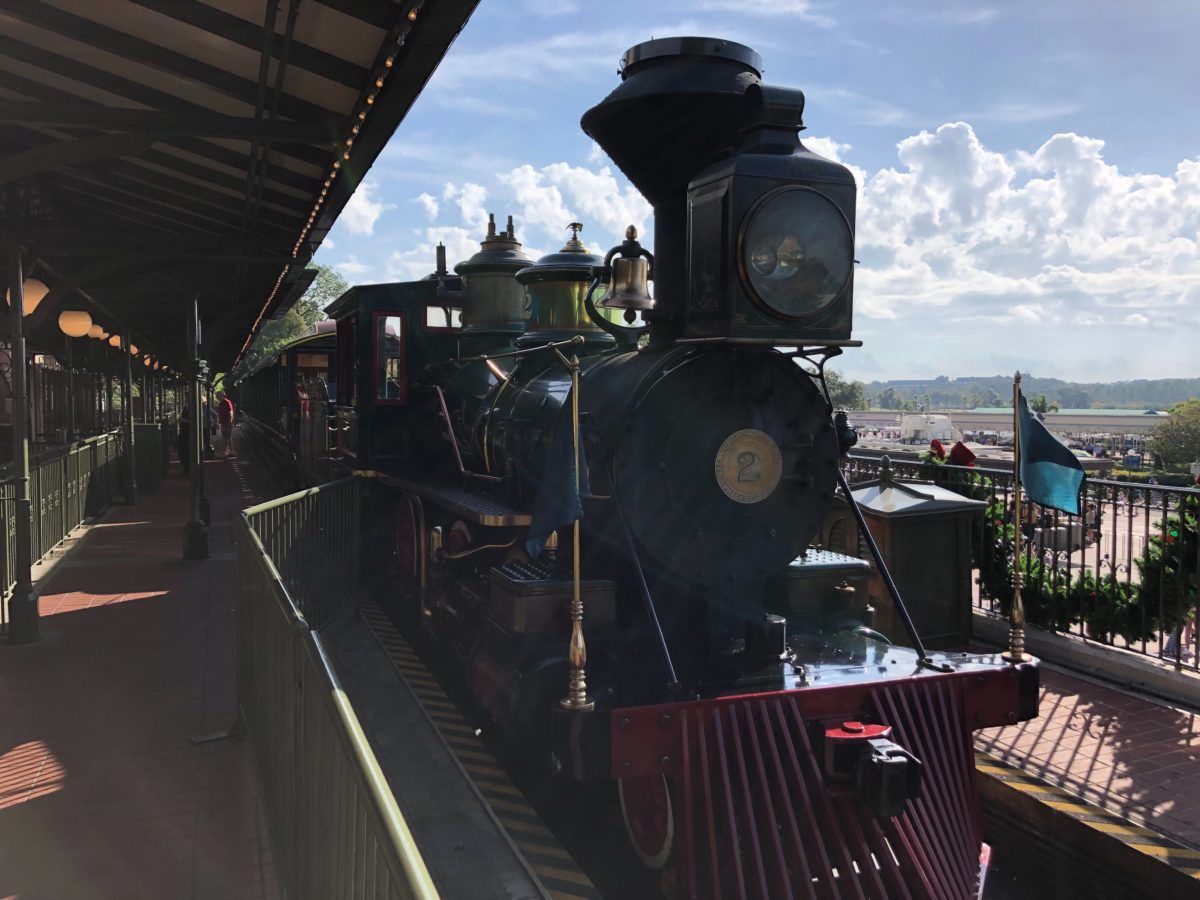 Magic Kingdom Railroad Train Parked at Main Street Station