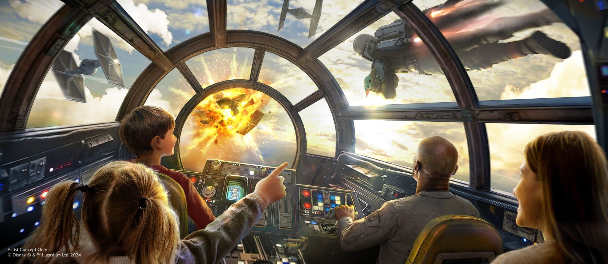 New Mission Featuring Mando and Grogu Coming to Millenium Falcon: Smugglers Run