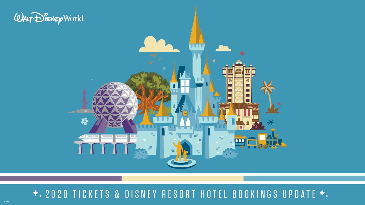 Walt Disney World Resort 2020 Theme Park Ticket Sales and Disney Resort Hotel Bookings Resume July 9