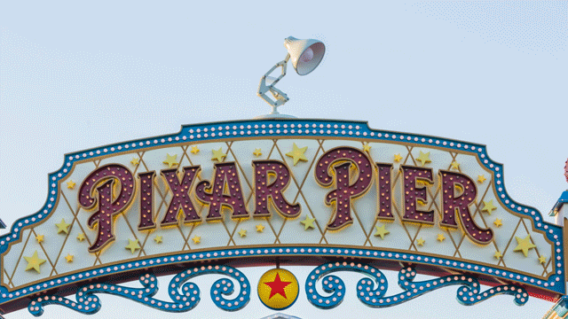 Luxo Jr. In Place at Pixar Pier