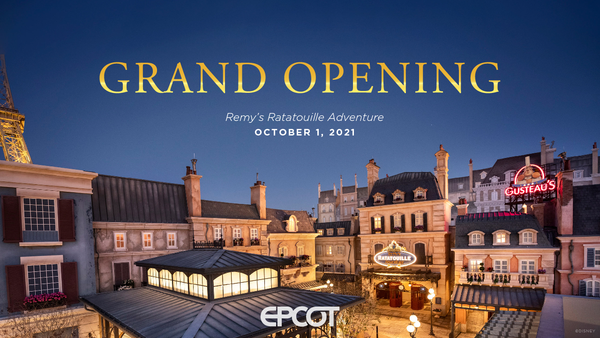 Remy’s Ratatouille Adventure Will Open at EPCOT October 1, 2021