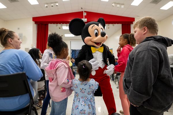 Mickey Mouse Visits Pittsboro as Disney Donates $30,000 to Local Boys & Girls Clubs