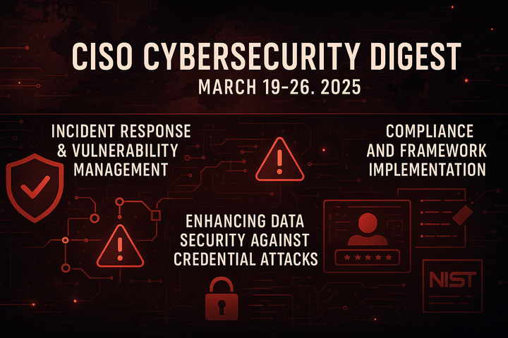 for CISOs | 19-26 March 2025