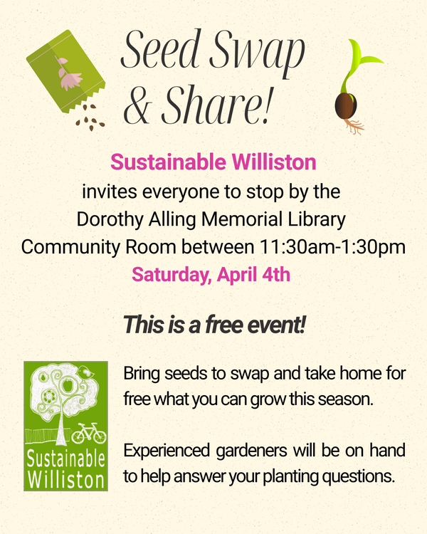 April 4th - Seed Swap & Share Event