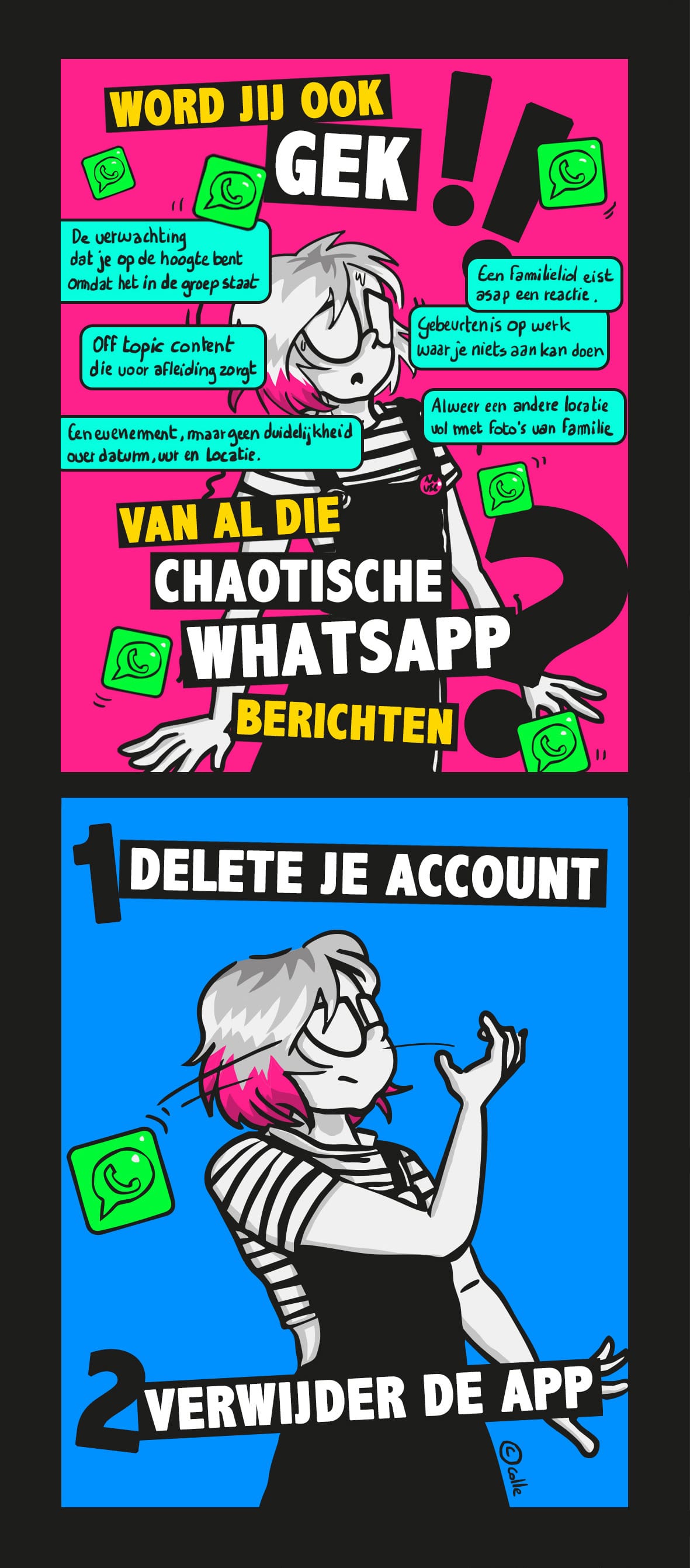 Word jij ook gek van WhatsApp? Delete je account en verwijder dan de app.