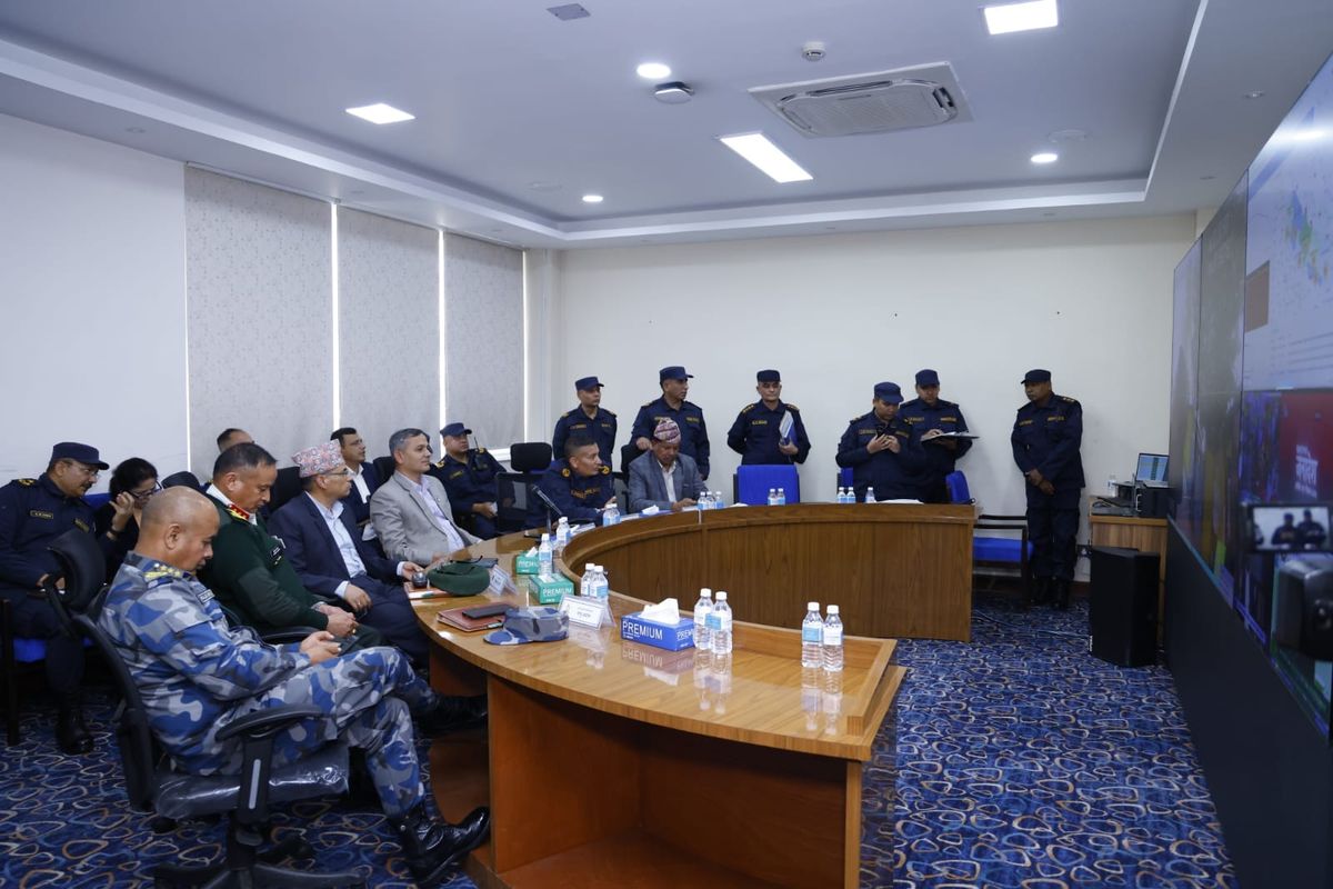 Home Minister Om Prakash Aryal Inspects Central Election Cell