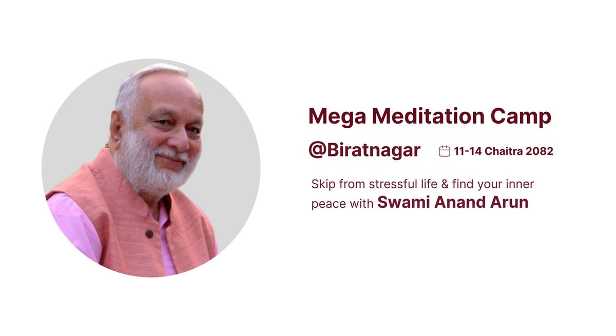 3 Days Mega Meditation Camp in Biratnagar