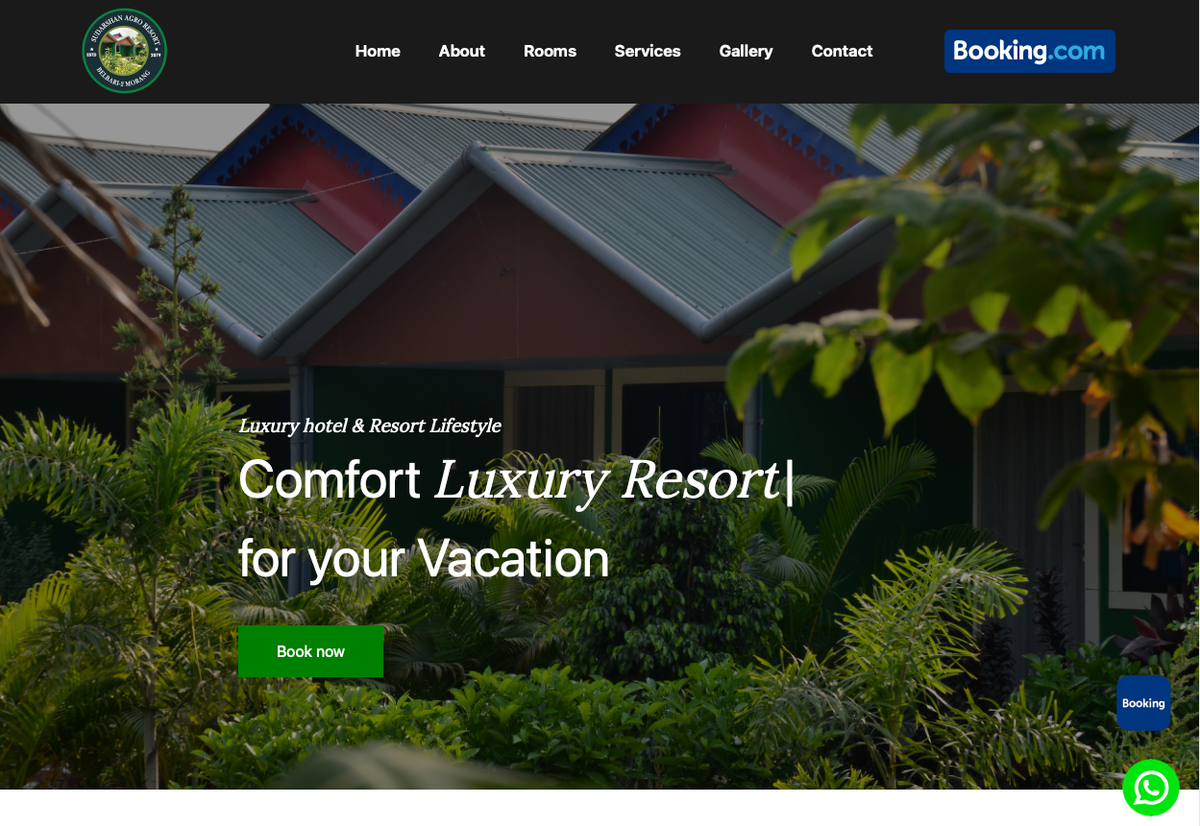 Enhancing the Sudarshana Agro Resort Website