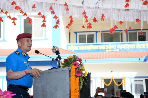 Inspector General of Police Dan Bahadur Karki Inaugurates Newly Constructed Building Rupandehi, Nepal