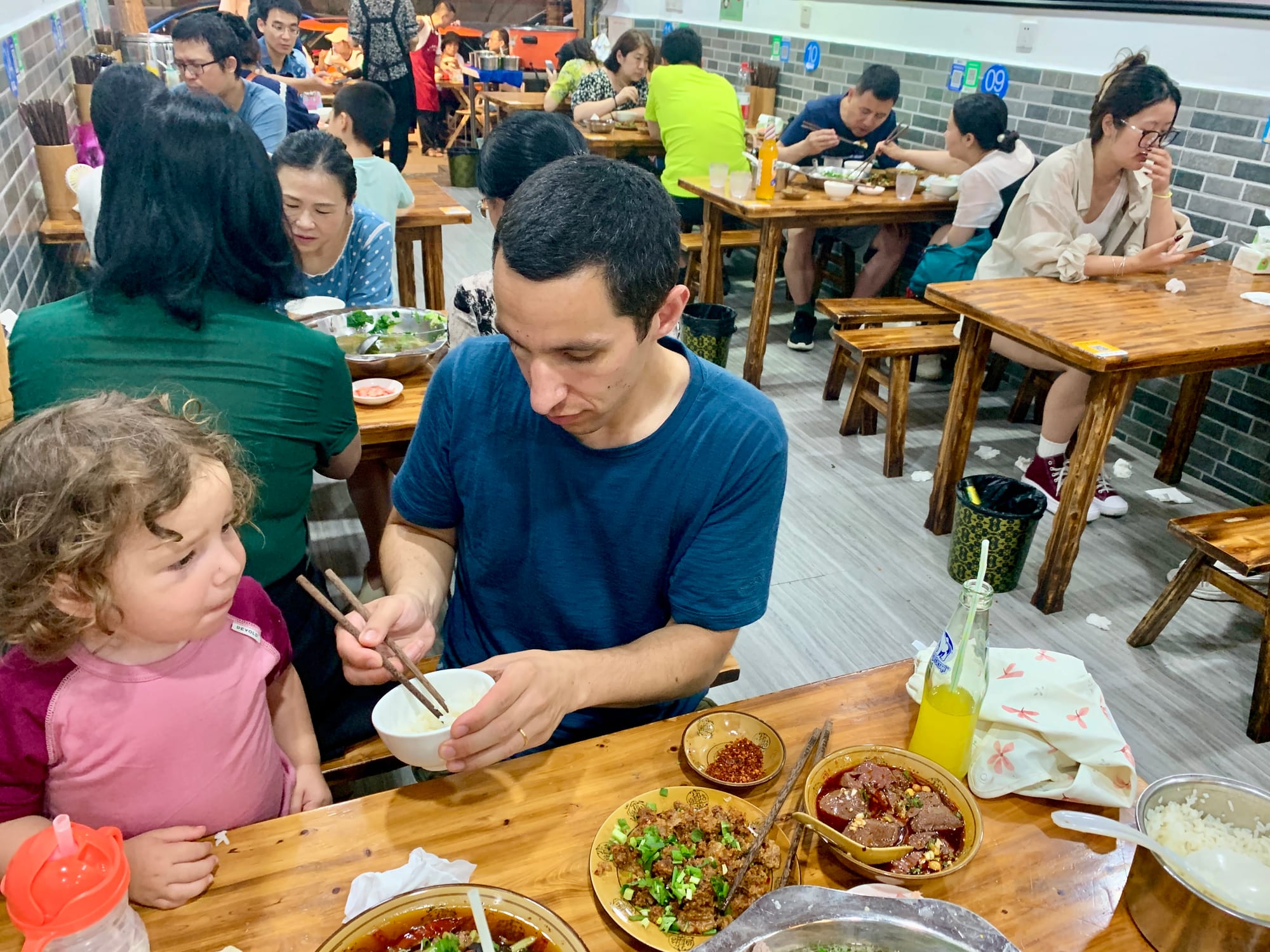 Chengdu street food — dumplings and local snacks