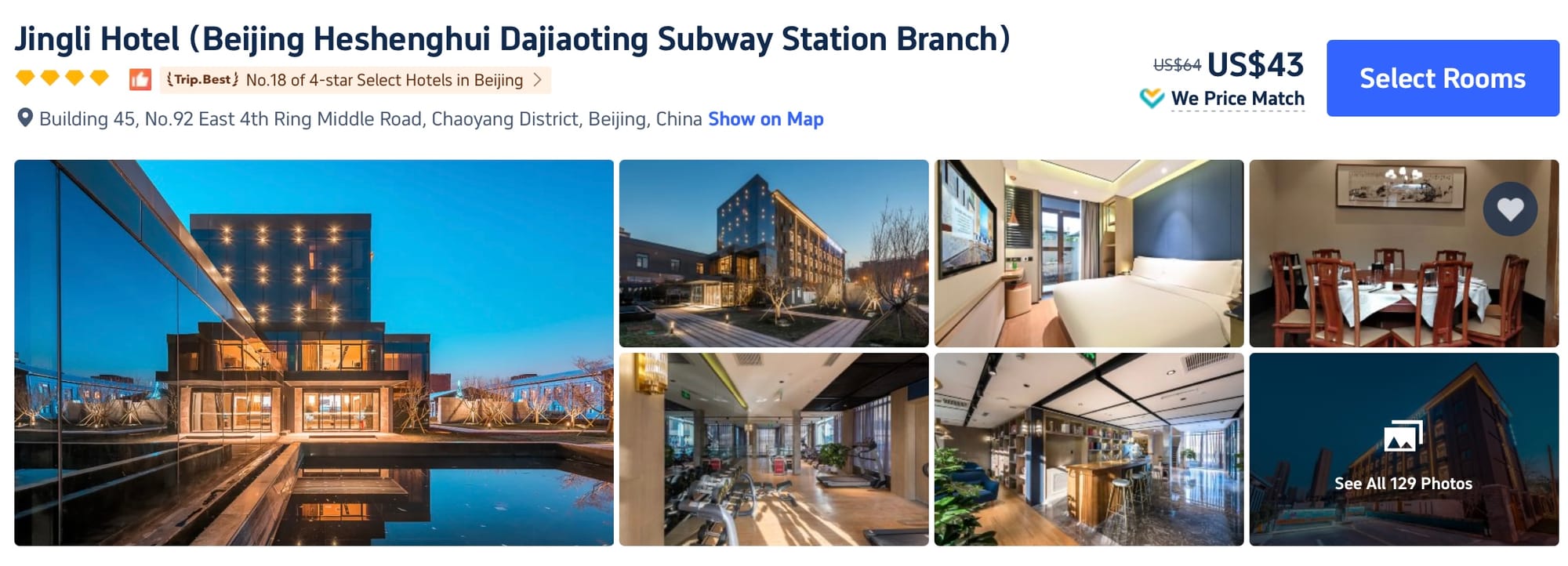 Jingli Hotel Beijing — affordable hotel near metro in Chaoyang district