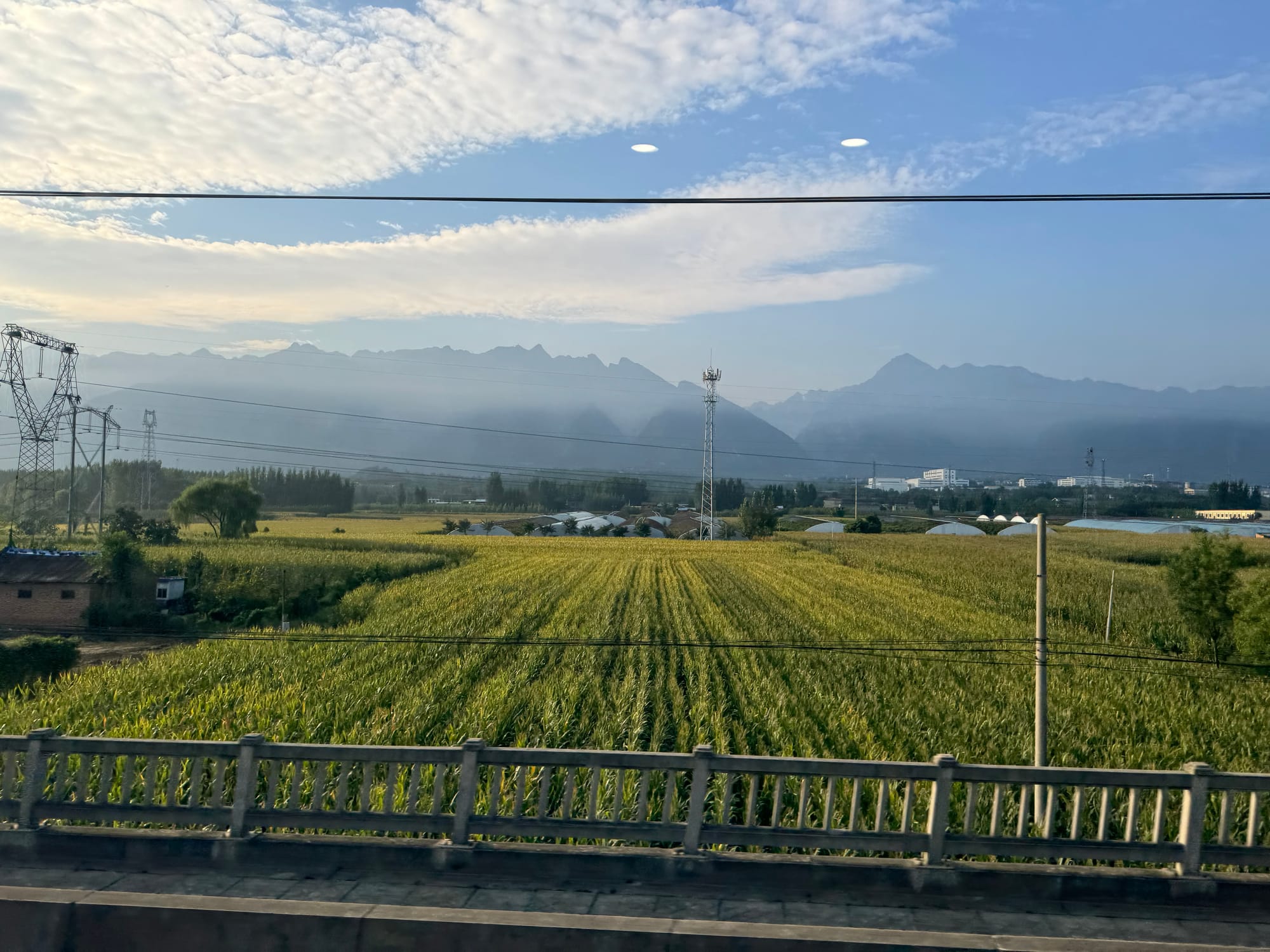 Stunning views from the train