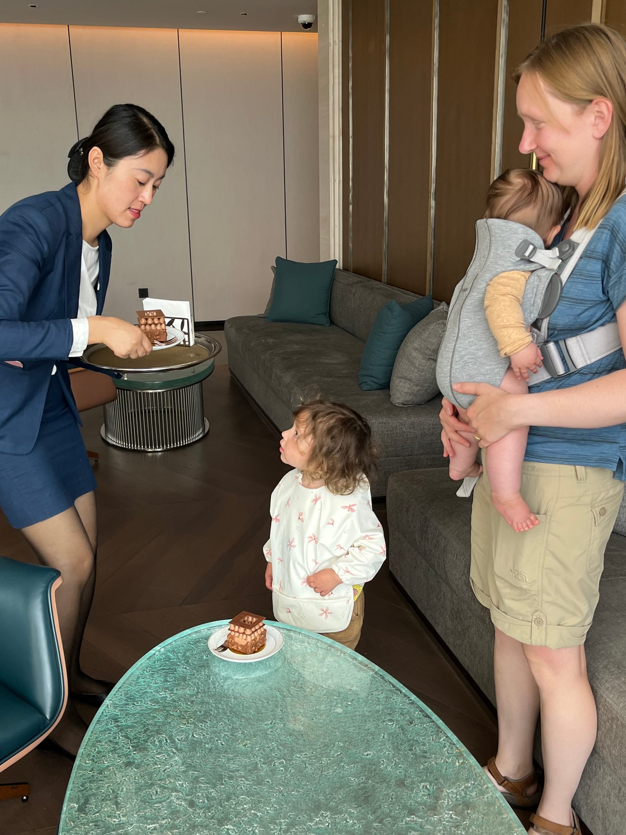 Chocolate came being served in Hilton hotel in Lanzhou