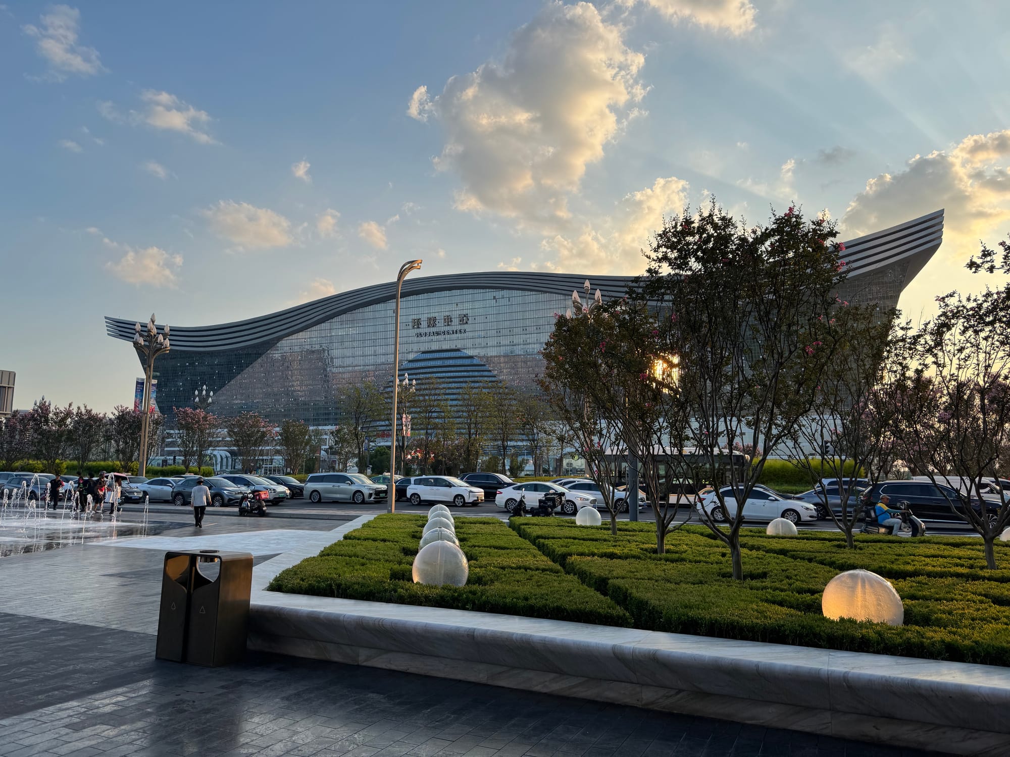 The massive New Century Global Center in Chengdu — the world's largest building by floor area