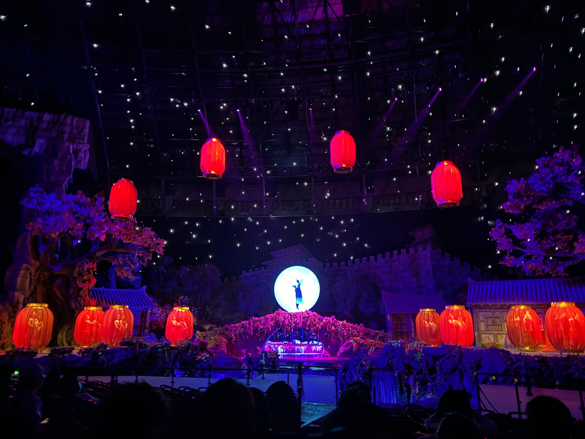 TuoLing Legend show stage in Xi'an with Silk Road scenography