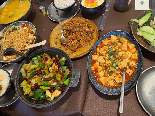 Delicious food in Chifa restaurant in Milan Chinatown