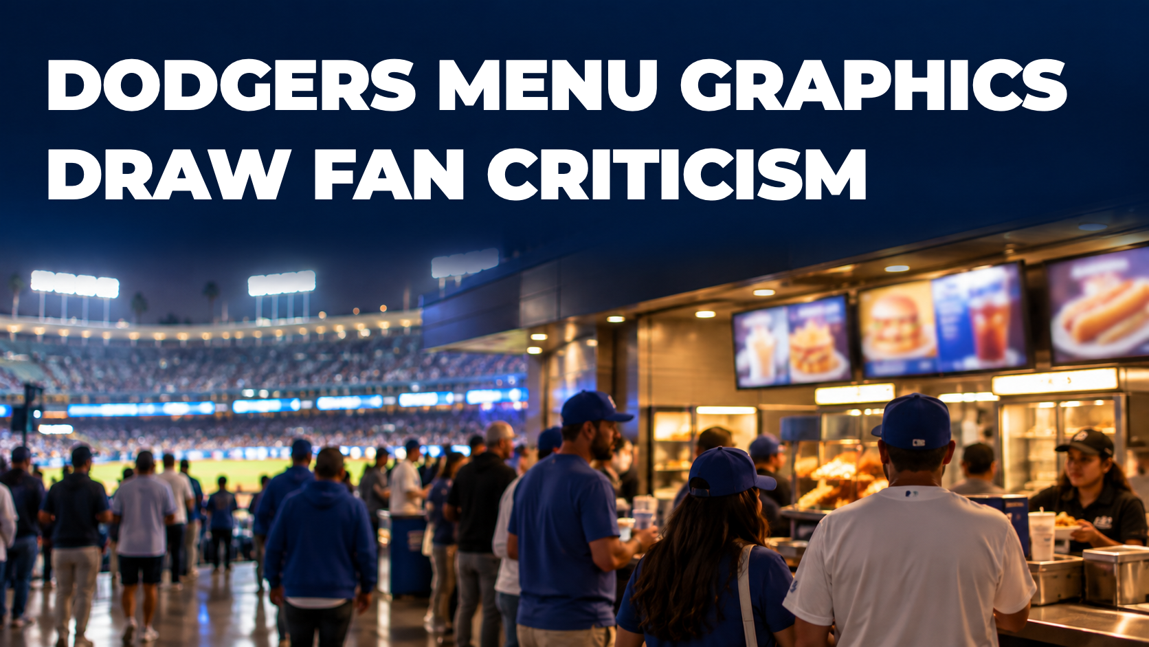 Dodgers Menu Graphics Draw AI-Creative Criticism From Fans
