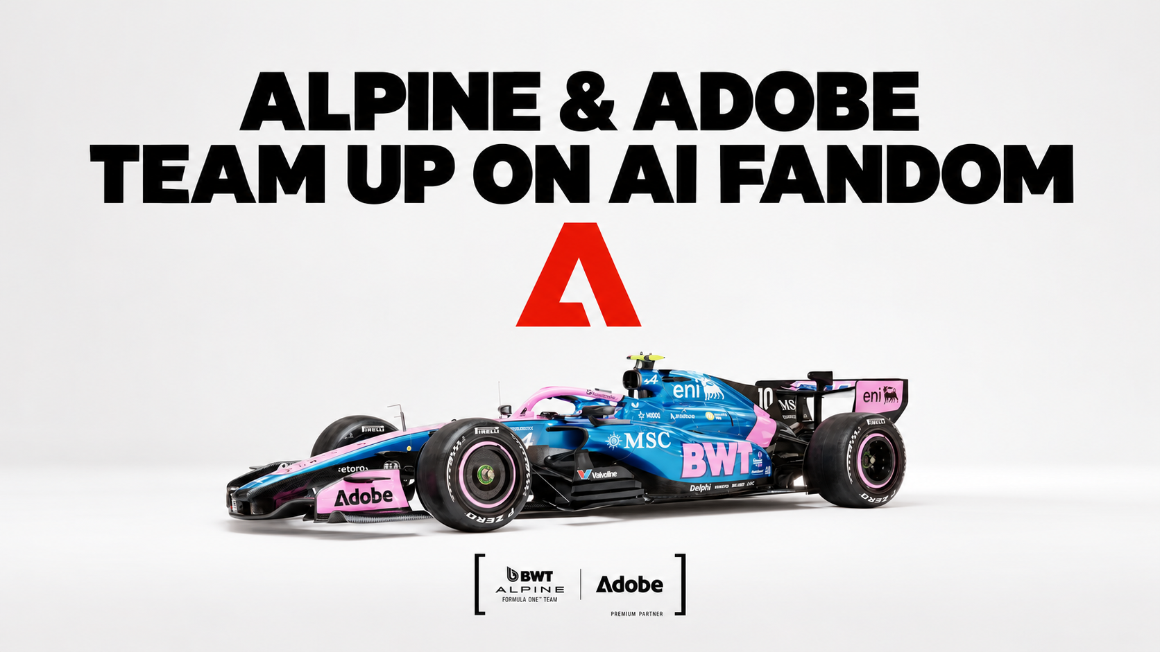 Alpine Names Adobe Official AI Fan Experience Partner