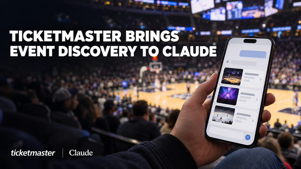 Ticketmaster Brings Live Event Discovery to Claude post image