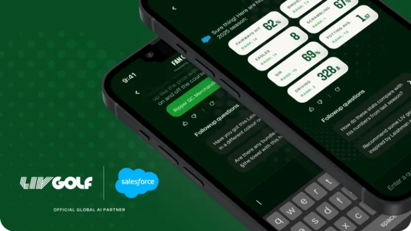LIV Golf Launches AI Fan Caddie Powered by Salesforce Agentforce 360 post image