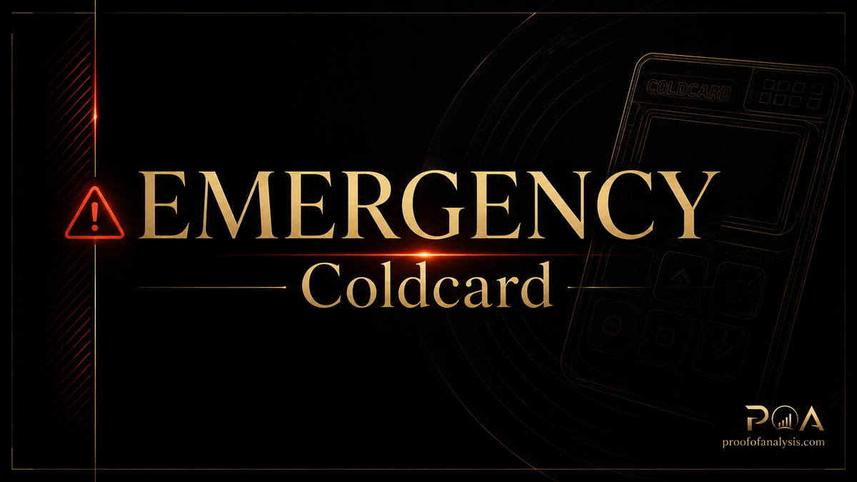 COLDCARD Migration Warning: A Firmware Update Is Not Enough