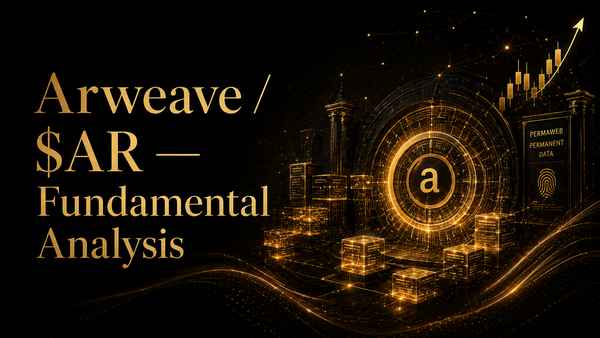 Arweave / $AR — Fundamental Analysis