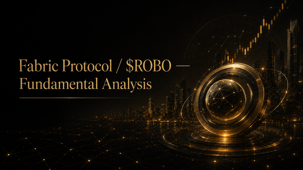 Fabric Protocol  / $ROBO  — Fundamental Analysis
