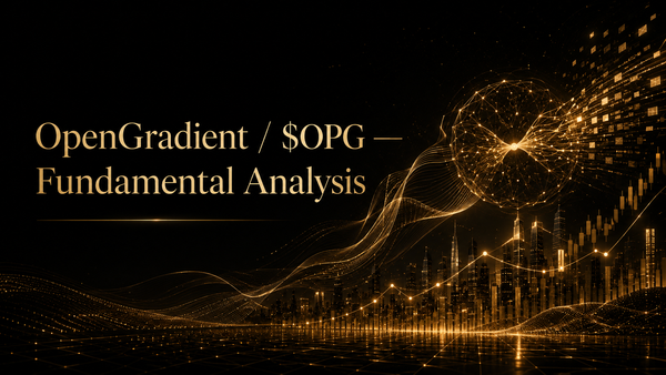 OpenGradient / $OPG — Fundamental Analysis