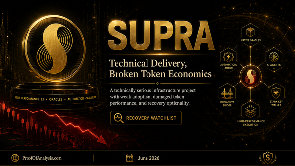 SUPRA: Technical Delivery, Broken Token Economics