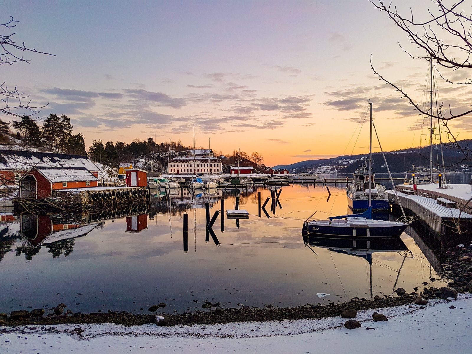 Vinterstemning på  Oscarsborg