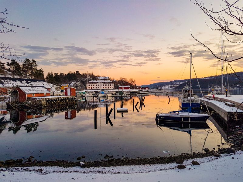 Vinterstemning på  Oscarsborg