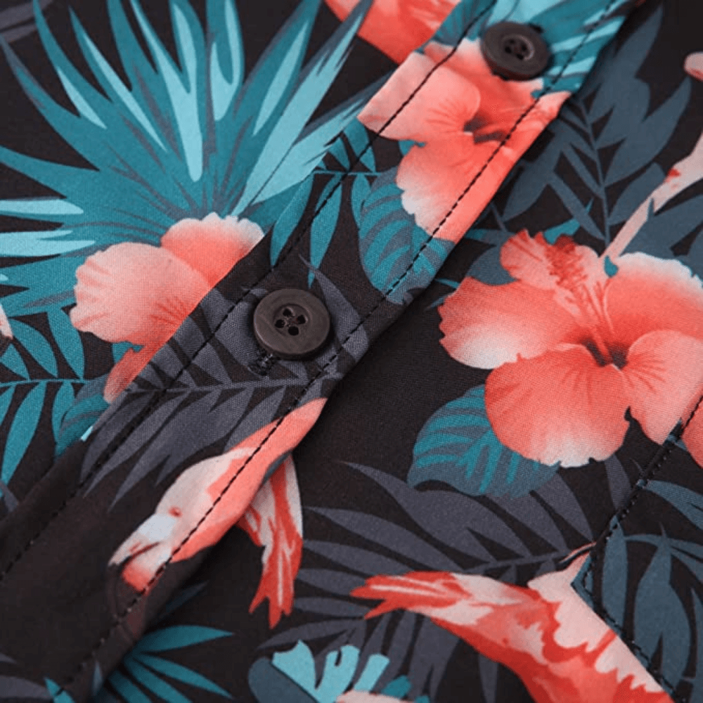 flamingo hawaiian shirt