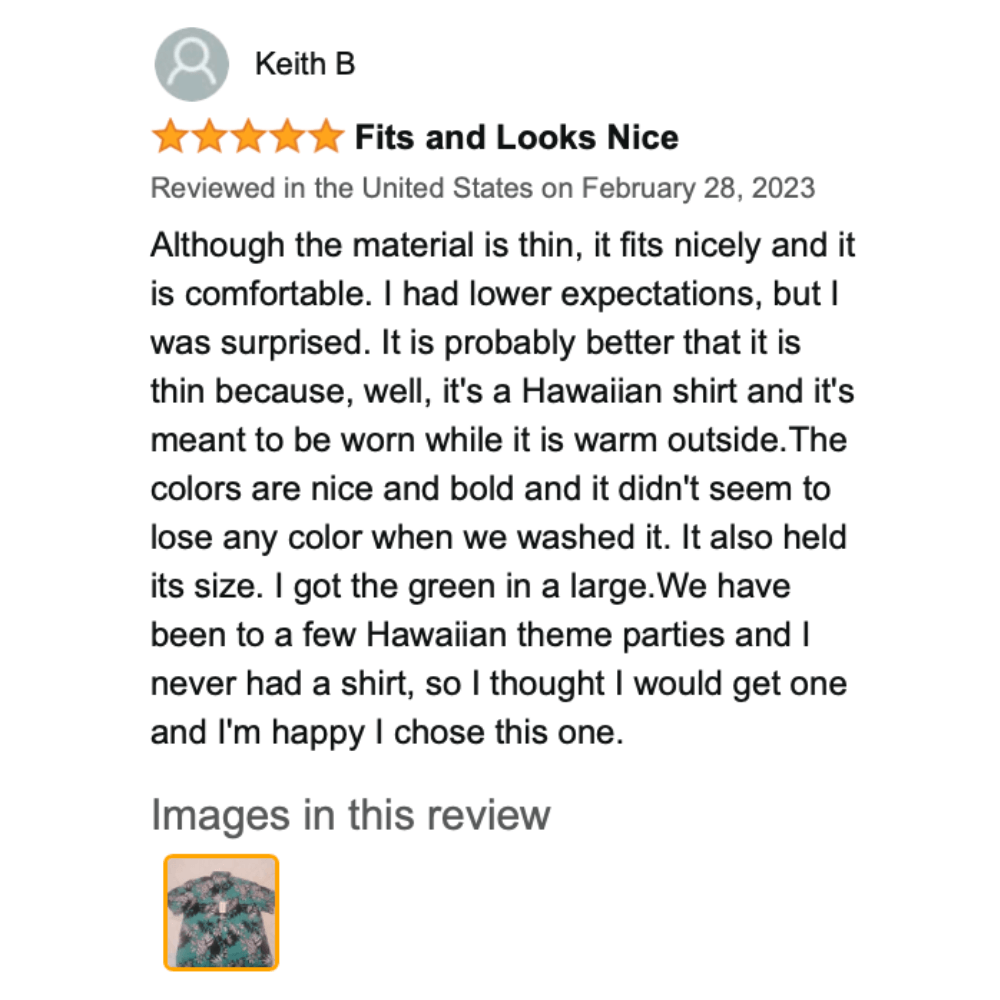 green Hawaiian shirt