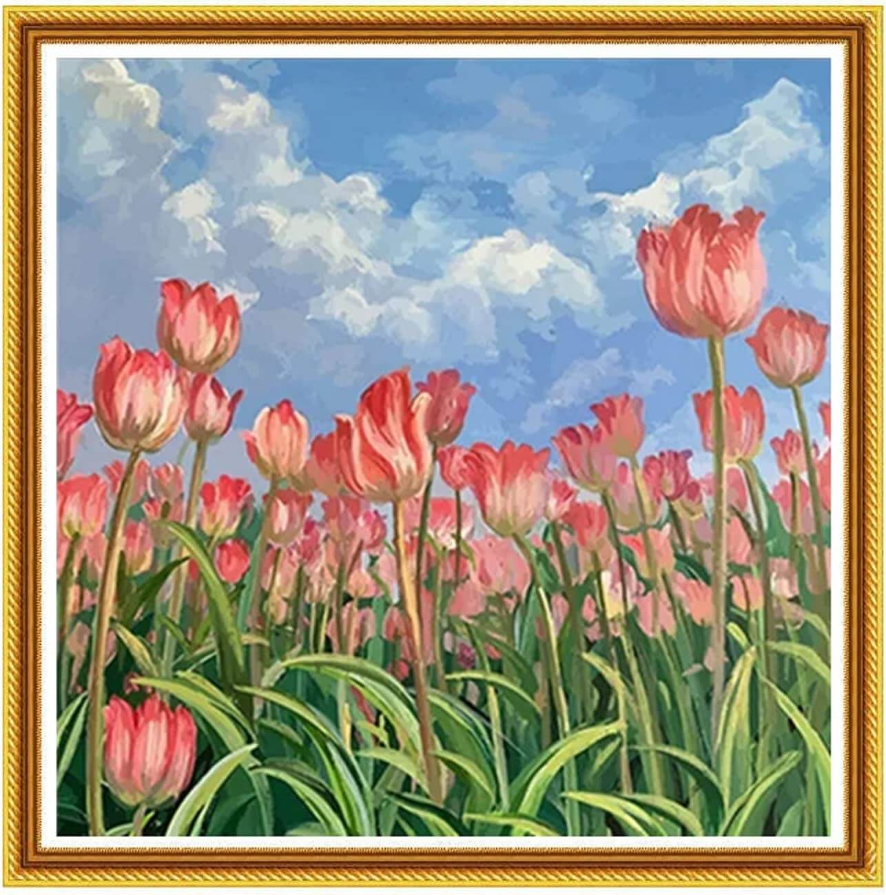 cross stitch flowers