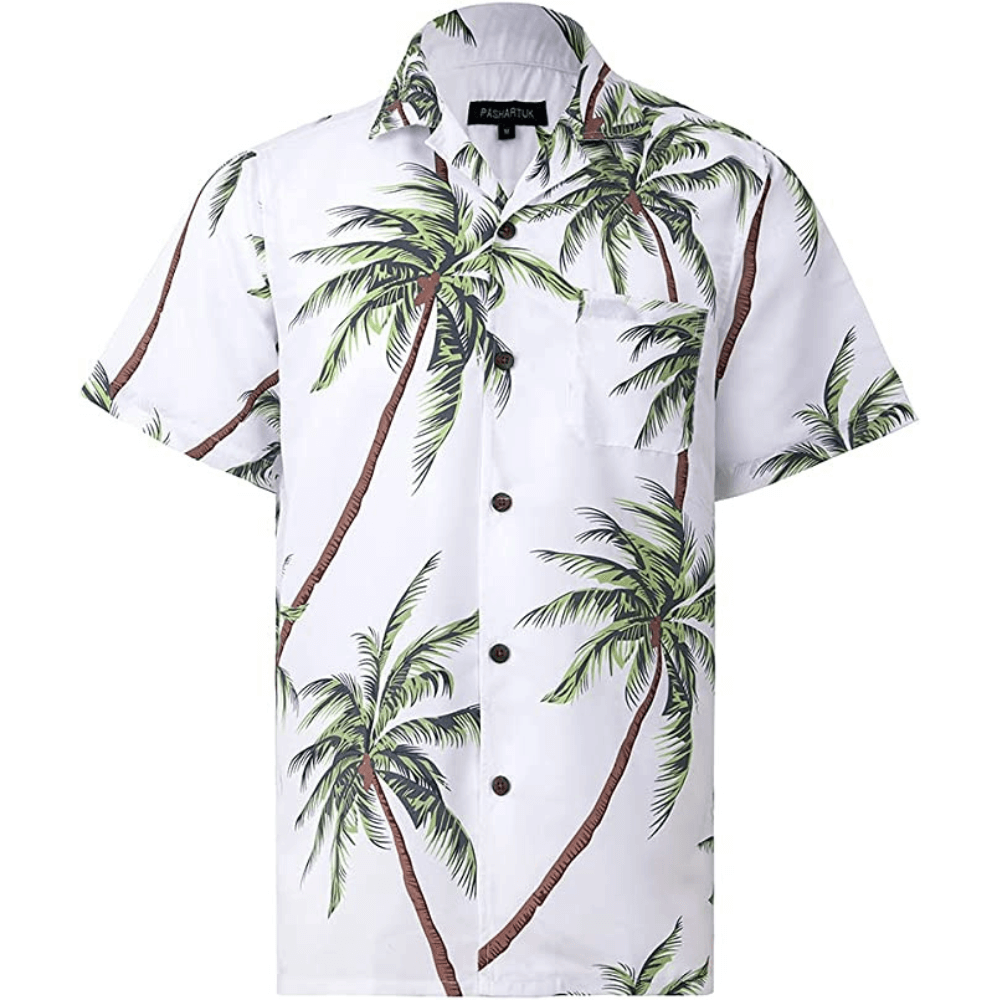 green Hawaiian shirt