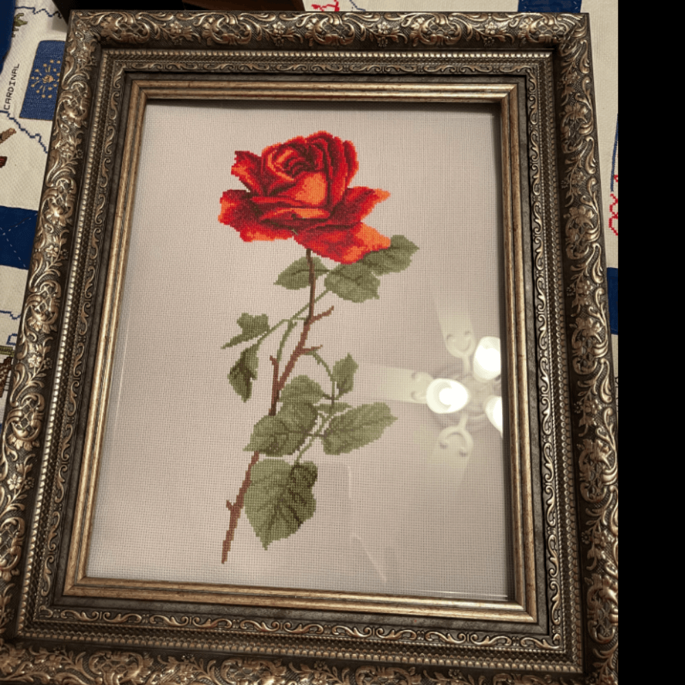 cross stitch flowers