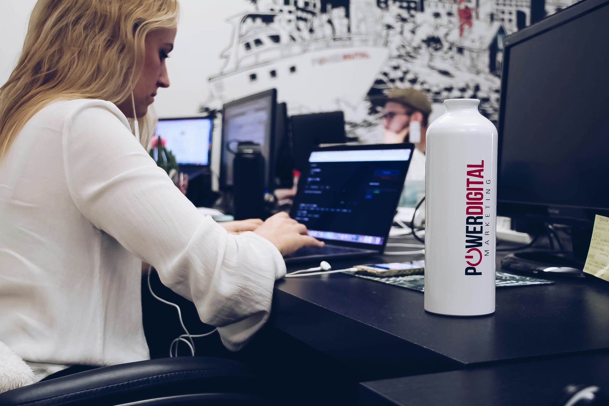 woman working hard in a Content Creation Marketing Agency