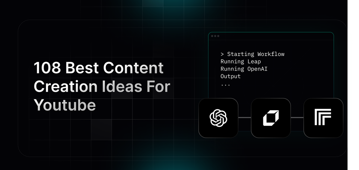 Guide on 108 Best Content Creation Ideas For Youtube