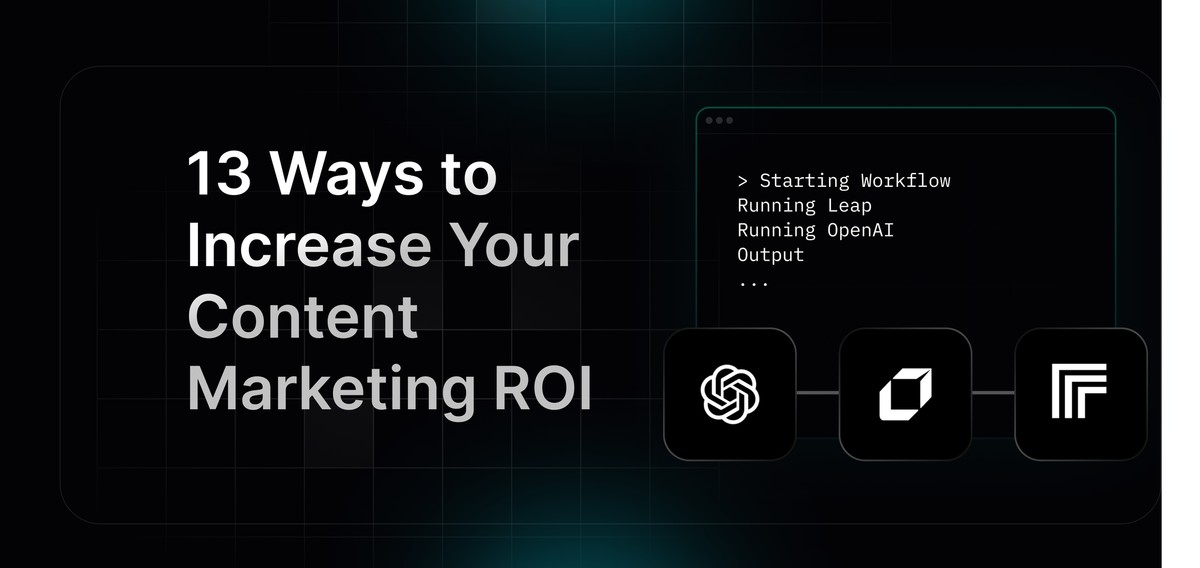 Guide on 13 Proven Ways to Increase Your Content Marketing ROI