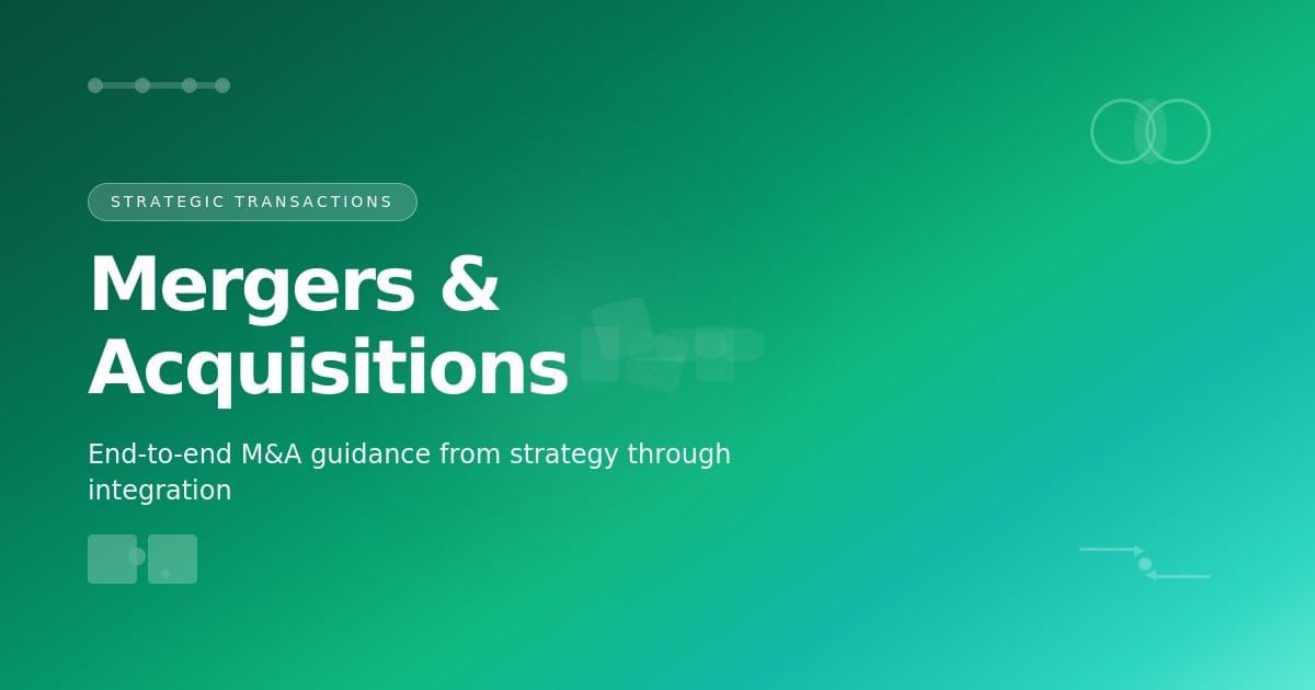 Mergers & Acquisitions