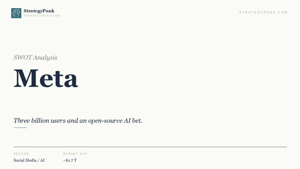 Meta SWOT Analysis: The $1.7T Open-Source AI Bet
