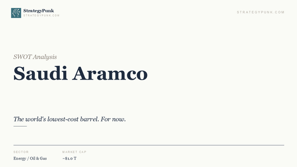 Saudi Aramco SWOT Analysis: 5 Strategic Truths About The Last Barrel Standing