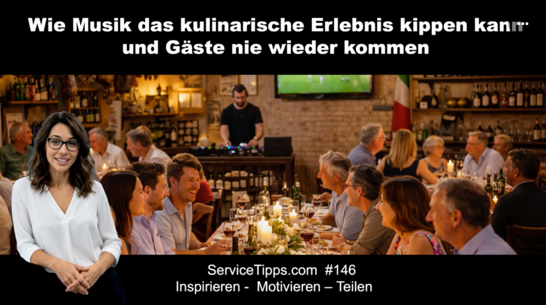 Sound ist Teil der Serviceleistung / Sound is part of the service experience.  #B146