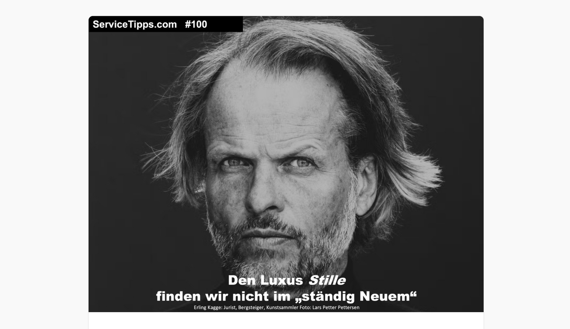 Stille schenkt uns Klarheit / Silence gives us clarity. #B100